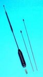 66-88MHz shortened antenna with spring