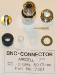 BNC male connector for aircell 7
